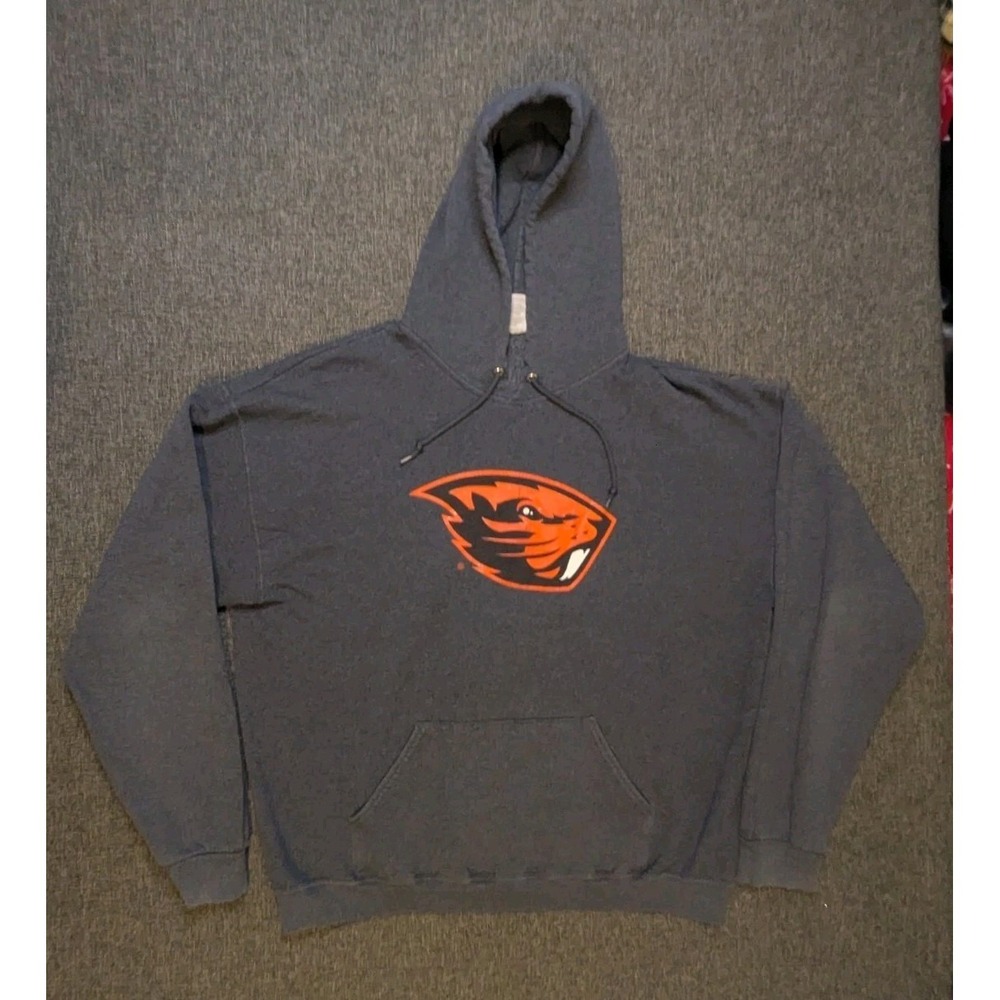 Vintage Oregon State University Beavers OSU Hoodie NCAA Sweatshirt Jerzees XL